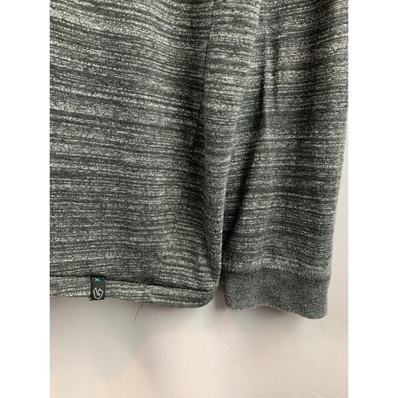 Men’s Burnside Gray Long Sleeve Hoodie with Buttons Size Large - Picture 5 of 7